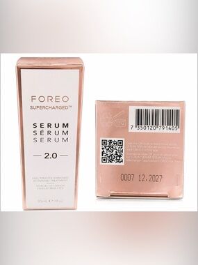 FOREO Supercharged Serum 2.0 – NEW Sealed 30ml Luxury Skincare
